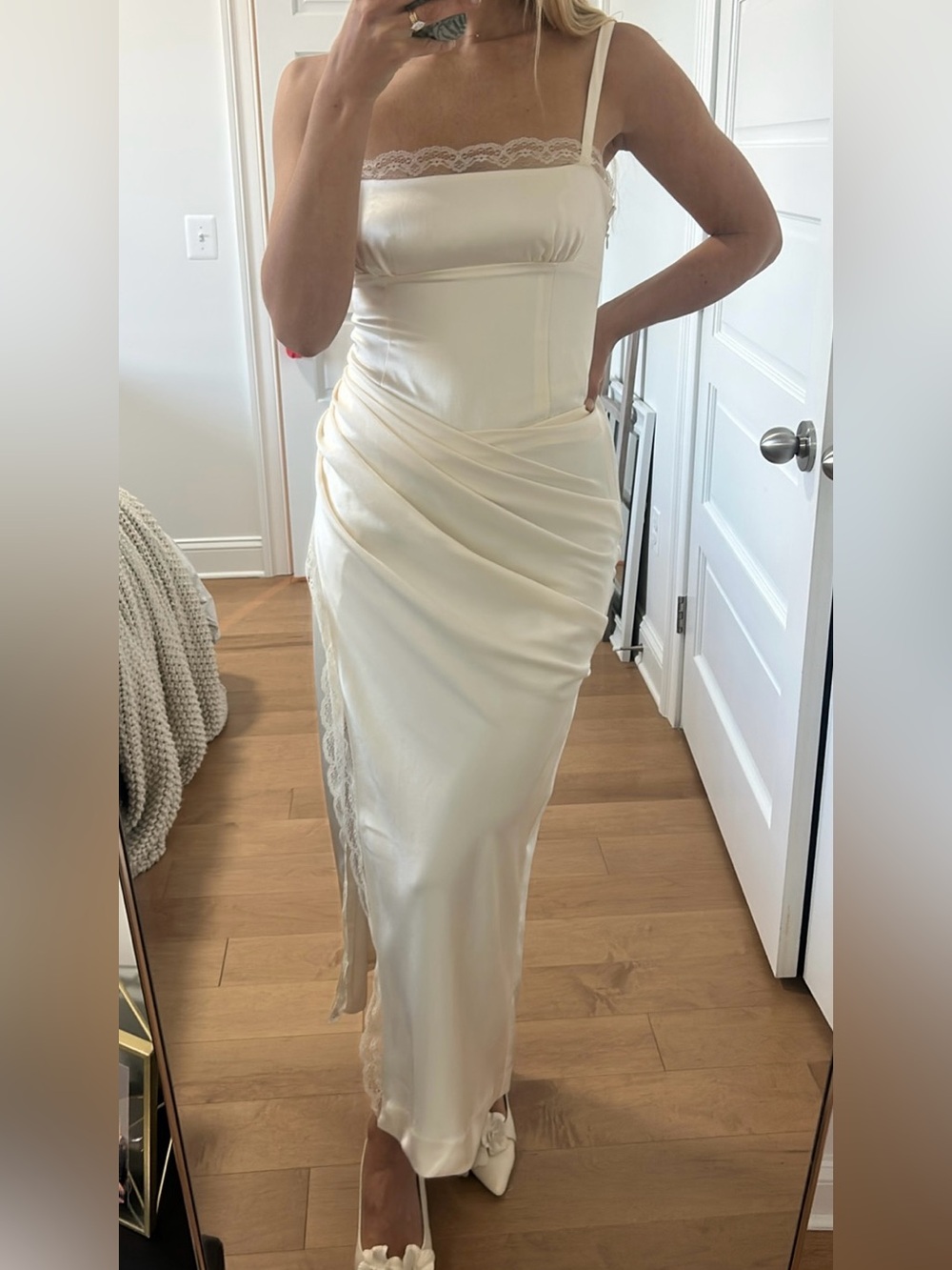 BHLDN Stretch Satin Dress